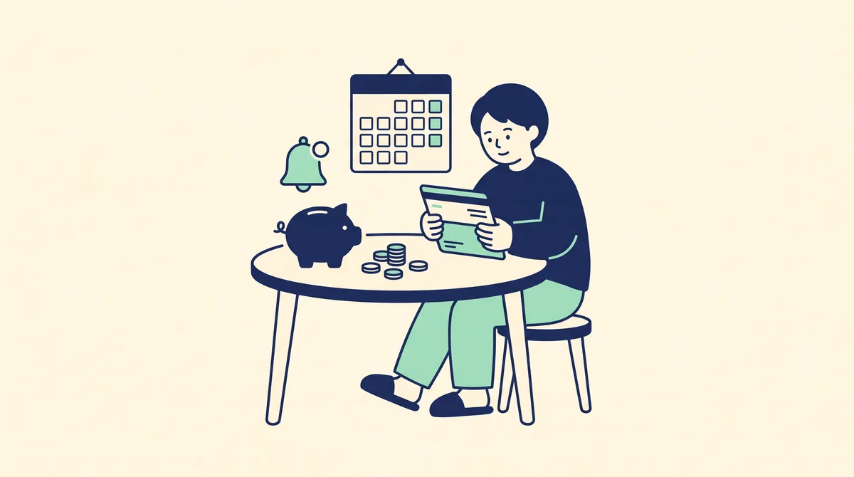 保育料・給食費の引き落とし管理のイメージイラスト