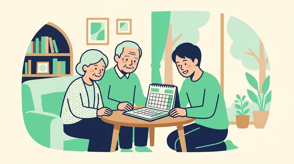 祖父母への予定共有